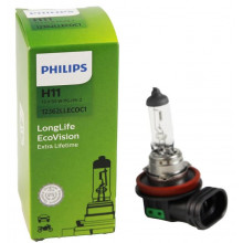 Лампа галогенная LongLife EcoVision H11 12V 55W PHILIPS / 12362LLECOC1