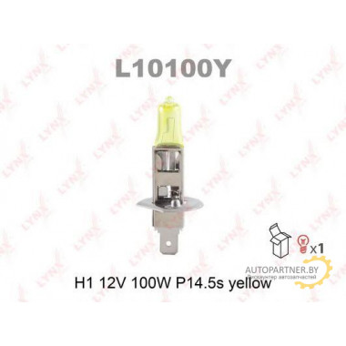 Лампа галогенная H1 12V 100W LYNXAUTO / L10100Y
