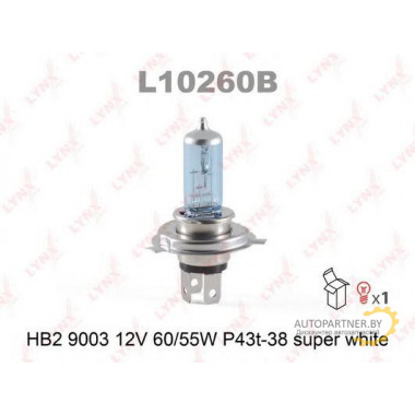 Лампа галогенная HB2 12V 60/55W LYNXAUTO / L10260B