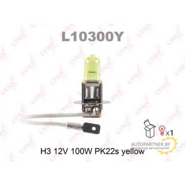 Лампа галогенная H3 12V 100W LYNXAUTO / L10300Y
