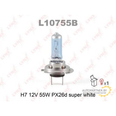 Лампа галогенная H7 12V 55W LYNXAUTO / L10755B
