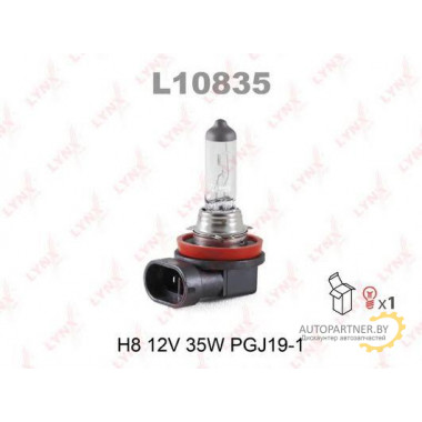 Лампа галогенная H8 12V 35W LYNXAUTO / L10835