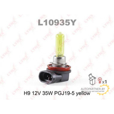 Лампа галогенная H9 12V 65W LYNXAUTO / L10935Y