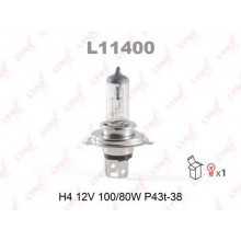 Лампа галогенная H4 12V 100/80W LYNXAUTO / L11400