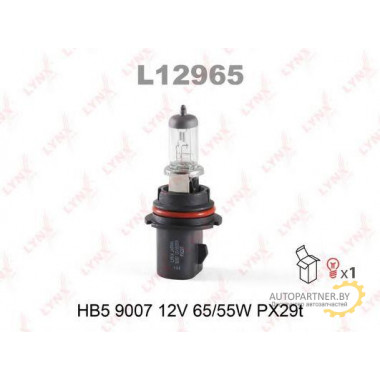 Лампа галогенная HB5 12V 65/55W LYNXAUTO / L12965