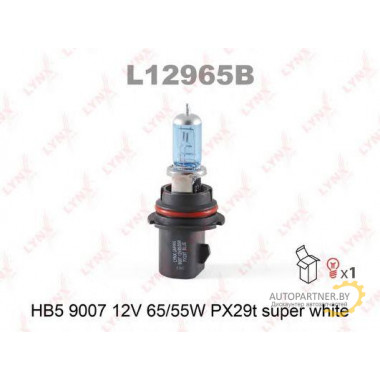 Лампа галогенная HB5 12V 65/55W LYNXAUTO / L12965B