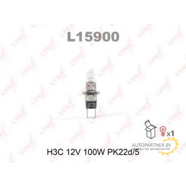 Лампа галогенная H3C 12V 100W LYNXAUTO / L15900
