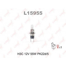 Лампа галогенная H3C 12V 55W LYNXAUTO / L15955
