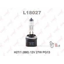 Лампа галогенная H27W/1 12V 27W LYNXAUTO / L18027
