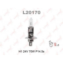 Лампа галогенная H1 24V 70W LYNXAUTO / L20170