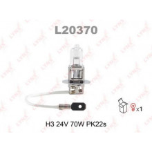 Лампа галогенная H3 24V 70W LYNXAUTO / L20370