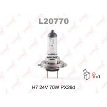 Лампа галогенная H7 24V 70W LYNXAUTO / L20770