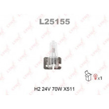 Лампа галогенная H2 24V 70W LYNXAUTO / L25155