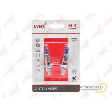 Лампа галогенная H1 12V 55W LYNXAUTO / L10155B02