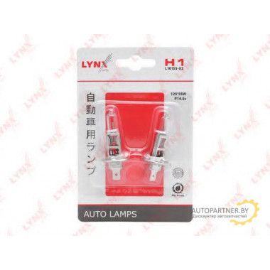 Лампа галогенная H1 12V 55W LYNXAUTO / L1015502