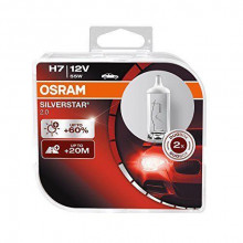 Лампа галогенная Silverstar +60% H7 12V 55W (2 шт.) OSRAM / 64210SV2DUOBOX