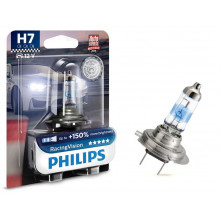Лампа галогенная RacingVision +150% H7 12V 55W PHILIPS / 12972RVB1