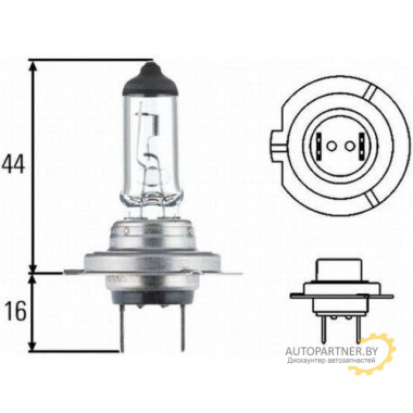 Лампа галогенная RangePowerWhite H7 12V 55W NARVA / 48607