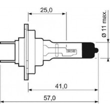 Лампа галогенная Standard H7 12V 55W NARVA / 483284000
