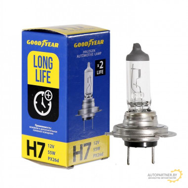Лампа галогенная H7 12V 55W GOODYEAR / GY017122