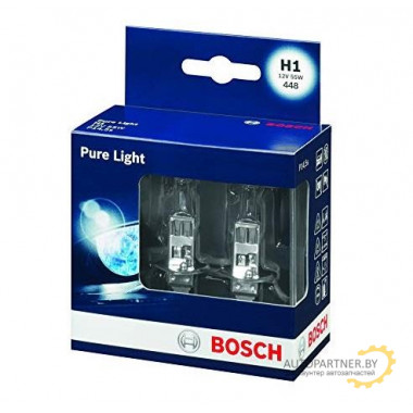 Лампа галогенная Pure Light H1 12V 55W (2 шт.) BOSCH / 1987301404