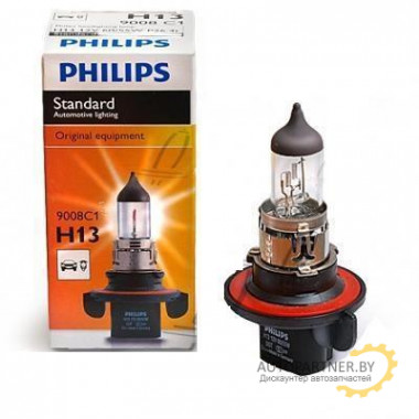 Лампа галогенная Standard H13 12V 60/55W PHILIPS / 9008C1