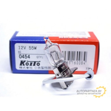 Лампа галогенная H3 12V 55W KOITO / 0454