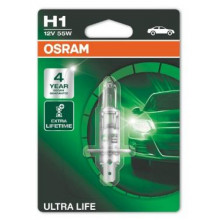 Лампа галогенная Ultra Life H1 12V 55W OSRAM / 64150ULT01B