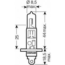 Лампа галогенная Original H1 24V 70W OSRAM / 64155