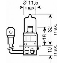 Лампа галогенная Original H3 24V 70W OSRAM / 64156