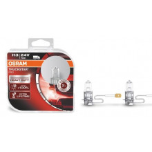 Лампа галогенная TruckStar Pro +100% H3 24V 70W (2 шт.) OSRAM / 64156TSPHCB