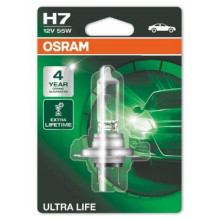 Лампа галогенная Ultra Life H7 12V 55W OSRAM / 64210ULT01B