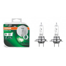 Лампа галогенная Ultra Life H7 12V 55W (2 шт.) OSRAM / 64210ULTHCB