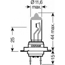 Лампа галогенная H7 12V 65W OSRAM / 64218
