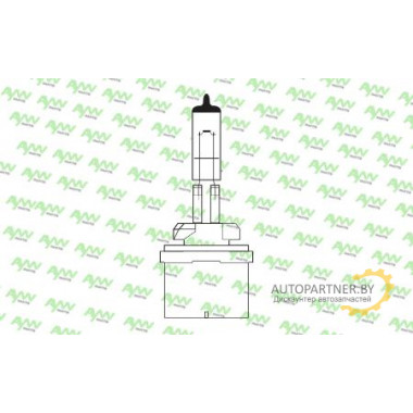 Лампа галогенная H27W/1 12V 27W AYWIPARTS / AW1910032W