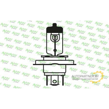 Лампа галогенная H4 12V 60/55W AYWIPARTS / AW1910042W