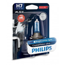 Лампа галогенная CrystalVision ultra Moto H7 12V 55W PHILIPS / 12972CVUBW