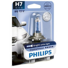 Лампа галогенная CristalVision H7 12V 55W PHILIPS / 12972CVB1