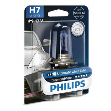 Лампа галогенная DiamondVision H7 12V 55W PHILIPS / 12972DVB1