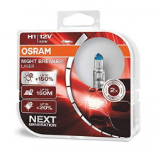 Лампа галогенная Night Breaker Laser +150% H1 12V 55W (2 шт.) OSRAM / 64150NLHCB