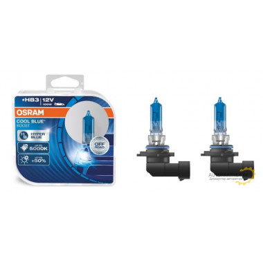 Лампа галогенная Cool Blue Boost +50% HB3 12V 80W 5000K (2 шт.) OSRAM / 69005CBBHCB