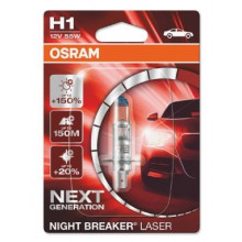 Лампа галогенная Night Breaker Laser +150% H1 12V 55W OSRAM / 64150NL01B