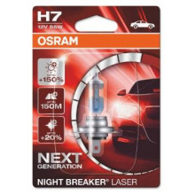 Лампа галогенная Night Breaker Laser +150% H7 12V 55W OSRAM / 64210NL01B