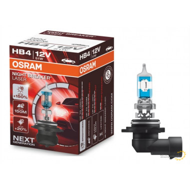 Лампа галогенная Night Breaker Laser +150% HB4 12V 51W OSRAM / 9006NL