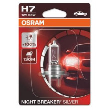 Лампа галогенная Night Breaker Silver +100% H7 12V 55W OSRAM / 64210NBS01B