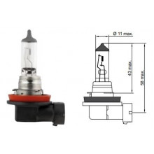 Лампа галогенная +50% More Light H11 12V 55W TESLA / B31101