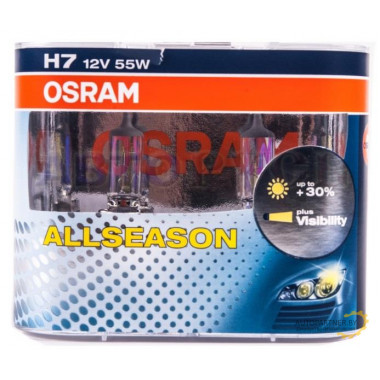 Лампа галогенная Off-Road AllSeason H7 12V 55W (2 шт.) OSRAM / 64210ALLHCBDUO