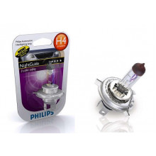 Лампа галогенная NightGuide DoubleLife H4 12V 60/55W PHILIPS / 12342NGDLB1