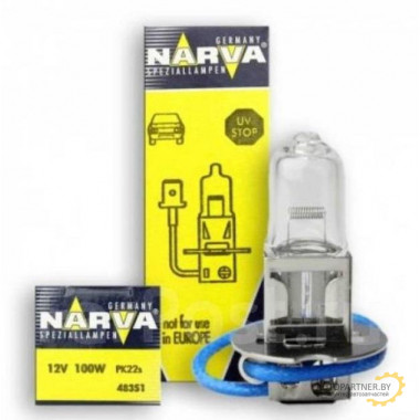 Лампа галогенная RALLYE FOR Off-Road H3 12V 100W NARVA / 483513000