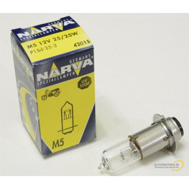 Лампа накаливания M5 12V 25/25W NARVA / 420153000
